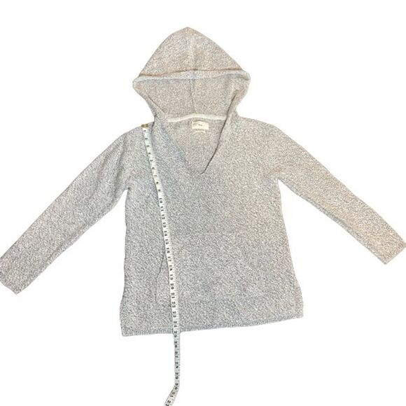 TNA grey and white Hoodie with front pouch pocket Size Small - Picture 6 of 8